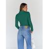 image:imageTrendy Queen Womens Turtleneck Long Sleeve Shirts Spring Fashion Basic Thermal Underwear Tops Winter Clothes 2026Green
