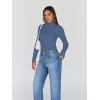 image:imageTrendy Queen Womens Turtleneck Long Sleeve Shirts Spring Fashion Basic Thermal Underwear Tops Winter Clothes 2026Haze Blue