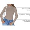 image:imageTrendy Queen Womens Turtleneck Long Sleeve Shirts Spring Fashion Basic Thermal Underwear Tops Winter Clothes 2026Khaki