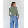 image:imageTrendy Queen Womens Turtleneck Long Sleeve Shirts Spring Fashion Basic Thermal Underwear Tops Winter Clothes 2026Light Green