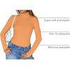 image:imageTrendy Queen Womens Turtleneck Long Sleeve Shirts Spring Fashion Basic Thermal Underwear Tops Winter Clothes 2026Orange