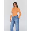 image:imageTrendy Queen Womens Turtleneck Long Sleeve Shirts Spring Fashion Basic Thermal Underwear Tops Winter Clothes 2026Orange