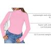 image:imageTrendy Queen Womens Turtleneck Long Sleeve Shirts Spring Fashion Basic Thermal Underwear Tops Winter Clothes 2026Pink