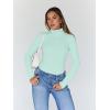 image:imageTrendy Queen Womens Turtleneck Long Sleeve Shirts Spring Fashion Basic Thermal Underwear Tops Winter Clothes 2026Sage