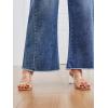 image:imageTrendy Queen Womens Wide Leg Jeans Relaxed Loose Straight Leg with Raw Hem Comfort Denim PantsBlue