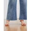image:imageTrendy Queen Womens Wide Leg Jeans Relaxed Loose Straight Leg with Raw Hem Comfort Denim PantsHaze Blue