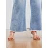 image:imageTrendy Queen Womens Wide Leg Jeans Relaxed Loose Straight Leg with Raw Hem Comfort Denim PantsLight Blue