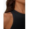 image:imageTrendy Queen Womens Workout Racerback Ribbed Tank TopBlack