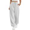 image:imageTrendy Queen Sweatpants Women Baggy Joggers with Pockets Lounge Comfy Barrel Pants Teens Cute Y2K Sports Fall Clothes 2026Grey