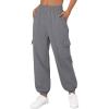 image:imageTrendy Queen Womens Cargo Sweatpants Oversized Fleece Joggers Baggy Athletic Pants with PocketDarkgrey