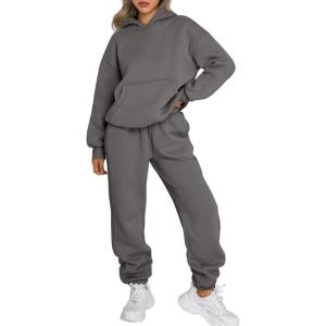 image:imageTrendy Queen Sweatsuits Women 2 Piece Outfit Two Piece Lounge Sets Hoodies and Sweatpants Fall Fashion Clothes 2026 TracksuitBlackgrey