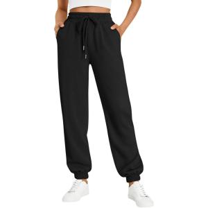 image:imageTrendy Queen Womens Sweatpants Athletic Joggers Baggy Pants Lounge Bottom 2026 Fall Fashion with PocketsBlack