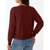 image:imageTrendy Queen Lightweight Cardigan Sweaters for WomenBurgundy