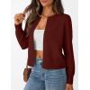 image:imageTrendy Queen Lightweight Cardigan Sweaters for WomenBurgundy