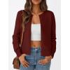 image:imageTrendy Queen Lightweight Cardigan Sweaters for WomenBurgundy