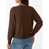 image:imageTrendy Queen Lightweight Cardigan Sweaters for WomenChocolate Brown