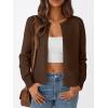 image:imageTrendy Queen Lightweight Cardigan Sweaters for WomenChocolate Brown
