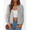 image:imageTrendy Queen Lightweight Cardigan Sweaters for WomenGrey Melange