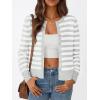 image:imageTrendy Queen Lightweight Cardigan Sweaters for WomenGrey White