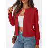 image:imageTrendy Queen Lightweight Cardigan Sweaters for WomenRed