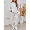 image:imageTrendy Queen Sweatsuits Women 2 Piece Outfits Lounge Two Piece Sets 2025 Fall Fashion Clothes Oversized Sweatshirts and Sweatpants Pullover Hoodies Tracksuits Clothing with Pockets Grey S
