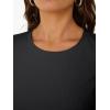 image:imageTrendy Queen Womens Crewneck Ribbed Knit Fitted TShirtBlack