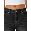 image:imageTrendy Queen Womens High Waisted Straight Wide Leg Jeans Comfort Stretch Baggy Denim PantsBlack
