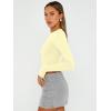image:imageTrendy Queen Womens Long Sleeve Crop Tops Basic Slim Fitted Shirts Spring Fashion Outfits 2026 Teen Girl ClothesCreamy Yellow