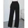 image:imageTrendy Queen Womens Lounge Pants Wide Leg Sweatpants Comfy Barrel Pajamas Pants Baggy Flowy 2025 Fashion Outfits with PocketsBlack