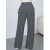 image:imageTrendy Queen Womens Lounge Pants Wide Leg Sweatpants Comfy Barrel Pajamas Pants Baggy Flowy 2025 Fashion Outfits with PocketsBlackgrey