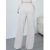 image:imageTrendy Queen Womens Lounge Pants Wide Leg Sweatpants Comfy Barrel Pajamas Pants Baggy Flowy 2025 Fashion Outfits with PocketsGrey