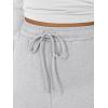 image:imageTrendy Queen Womens Lounge Pants Wide Leg Sweatpants Comfy Barrel Pajamas Pants Baggy Flowy 2025 Fashion Outfits with PocketsGrey