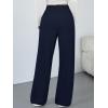 image:imageTrendy Queen Womens Lounge Pants Wide Leg Sweatpants Comfy Barrel Pajamas Pants Baggy Flowy 2025 Fashion Outfits with PocketsNavy
