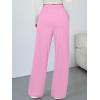image:imageTrendy Queen Womens Lounge Pants Wide Leg Sweatpants Comfy Barrel Pajamas Pants Baggy Flowy 2025 Fashion Outfits with PocketsPink