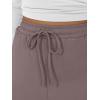 image:imageTrendy Queen Womens Lounge Pants Wide Leg Sweatpants Comfy Barrel Pajamas Pants Baggy Flowy 2025 Fashion Outfits with PocketsRose Taupe