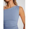 image:imageTrendy Queen Womens Off The Shoulder Crop Top Sleeveless Stretchy Bodycon Tank Y2K Fashion Sling TShirt for SummerBlue