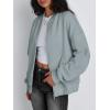 image:imageTrendy Queen Womens Sweatshirts Zip Up Jackets Hoodies Oversized Gym Tops Casual Fall Outfits Y2k Fashion Winter Clothes 2025Lightgreen