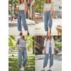 image:imageTrendy Queen Womens Wide Leg Pants Boho Summer Capri Palazzo Harem Casual Barrel Sweatpants Baggy Slacks with PocketsDenimblue