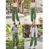 image:imageTrendy Queen Womens Wide Leg Pants Boho Summer Capri Palazzo Harem Casual Barrel Sweatpants Baggy Slacks with PocketsGreen