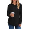 image:imageTrendy Queen Womens Hoodies Oversized Sweatshirts Long Sleeve Shirts Sweaters Fall Pullovers Tops Black XL