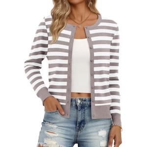 image:imageTrendy Queen Lightweight Cardigan Sweaters for WomenCamel White