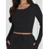 image:imageTrendy Queen 2 Piece Matching Lounge Sets for Women Fall Fashion Outfits 2026 Two Piece Travel Sweatsuits ClothesBlack
