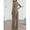 image:imageTrendy Queen 2 Piece Matching Lounge Sets for Women Fall Fashion Outfits 2026 Two Piece Travel Sweatsuits ClothesMocha