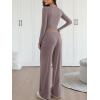 image:imageTrendy Queen 2 Piece Matching Lounge Sets for Women Fall Fashion Outfits 2026 Two Piece Travel Sweatsuits ClothesRose Taupe