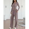 image:imageTrendy Queen 2 Piece Matching Lounge Sets for Women Fall Fashion Outfits 2026 Two Piece Travel Sweatsuits ClothesRose Taupe
