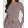 image:imageTrendy Queen 2 Piece Matching Lounge Sets for Women Fall Fashion Outfits 2026 Two Piece Travel Sweatsuits ClothesRose Taupe