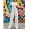 image:imageTrendy Queen Womens 2 Piece Sets Lounge Matching Set Cruise Casual Vacation Outfits Summer Wide Leg Pants Workout ClothesOatmeal Grey