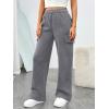 image:imageTrendy Queen Womens Cargo Sweatpants Wide Leg Workwear Pants with Pockets amp Elastic Waist Casual Joggers for TravelBlackgrey