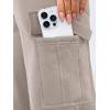 image:imageTrendy Queen Womens Cargo Sweatpants Wide Leg Workwear Pants with Pockets amp Elastic Waist Casual Joggers for TravelCoffeegrey