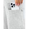 image:imageTrendy Queen Womens Cargo Sweatpants Wide Leg Workwear Pants with Pockets amp Elastic Waist Casual Joggers for TravelGrey